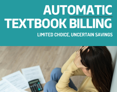 Automatic Textbook Billing: Limited Choice, Uncertain Savings